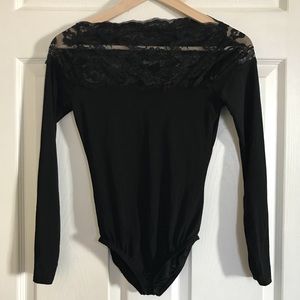boatneck lace boohoo bodysuit